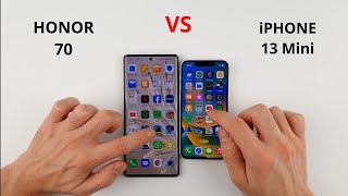 Honor 70 vs iPhone 13 Mini | SPEED TEST