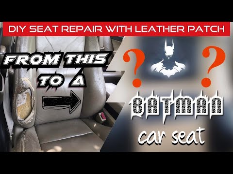 How to apply leather patch on car seat - Ep 9 of Honda Civic DIY  modification series by Preet Singh 