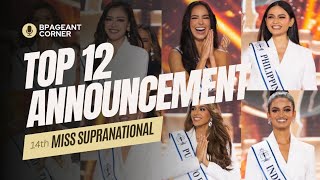 Miss Supranational 2023 Top 12 Announcement | 1080p | HD Quality 👑