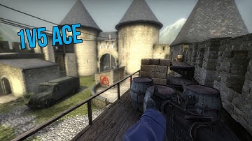 CS:GO - 1v5 ACE clutch de_cbble