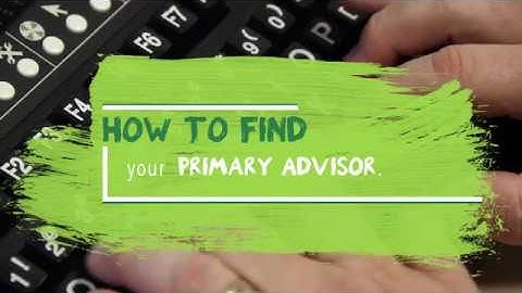 Ivy Tech Community College - How to Find Your Primary Advisor