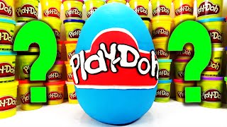 Giant Play Doh Surprise Egg with Frozen Minecraft Shopkins My Little Pony and more