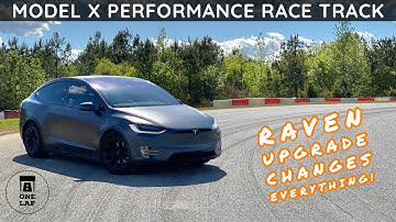 One Lap in the Tesla Model X Performance (Raven) on the Race Track!