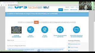 Como crear cuenta para realizar cursos desde la plataforma de la OPS