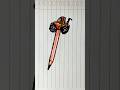 Menggambar pensil motif traktor #menggambar
