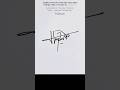 H signature style signature viral handwriting education tutorial foryou calligraphy shorts