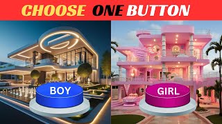 Choose One Button! BOY or GIRL Edition #pinkvsblue #chooseonebutton #chooseyourgift #wouldyourather