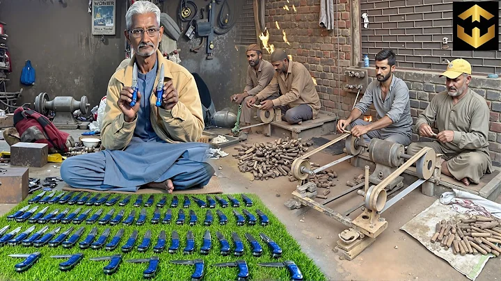 Amazing Process of Making Pocket Knife | LockBack Damascus Folding Knife Factory Mass Production