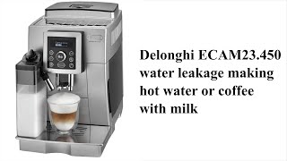 Delonghi ECAM23 450 water leakage, damaged pipe connection