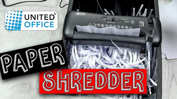 LIDL United Office DOCUMENT SHREDDER 190W UAV 190 B2 IAN 378919_2110:  unboxing - YouTube