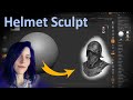 Helmet Sculpt | Органичный шлем #8 (Zbrush )