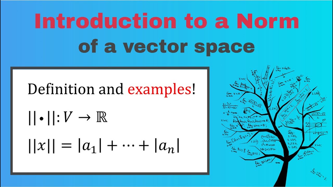 Vector Space Linear Algebra. Norm of vector. 2-Norm of vector. Vector Norms Definition. Space examples