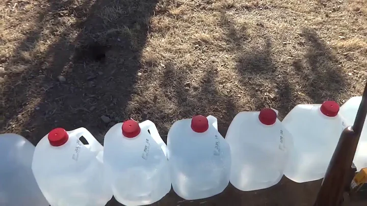 8mm Mauser S&B 196 grain SPCE water jug penetration test
