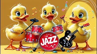 🎷🦆🎷Adorable Ducklings Play Dixieland Jazz: Relaxing 4K Music for Study, Work & Fun! #relaxingmusic