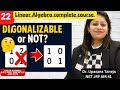 “Diagonalizable or Not? Easiest Method Explained!”Diagonalization of a matrix| Examples|short trick