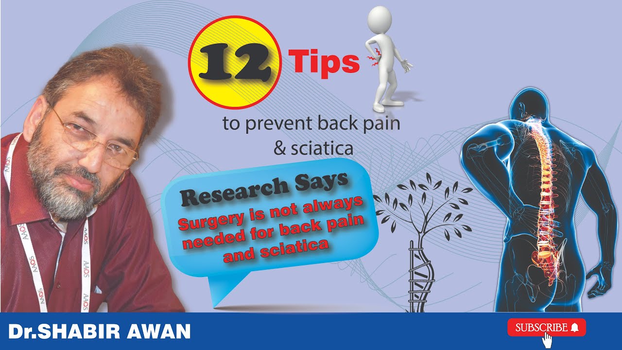 12 tips to prevent back pain & sciatica. #backpain #sciatica # ...
