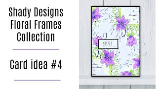 Build a beautiful background using flower stamps from Shady Designs