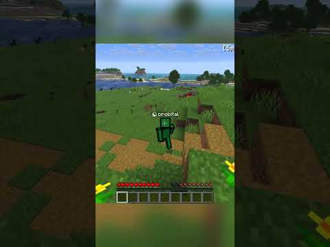 Minecraft but I can't break blocks... (I cheated)  #minecraft #minecraftshorts #minecraftchallenges