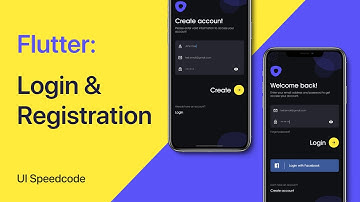 Flutter: Login & Registration UI - Speed code