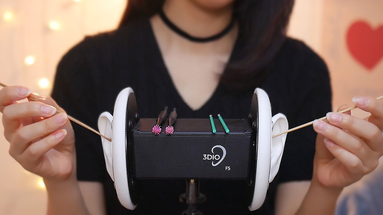 [ASMR] Rough Ear Cleaning / 3 Ear Massages❤️ (No Talking)