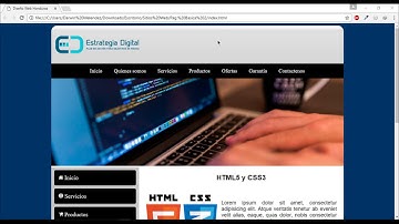 Curso html5 y css3 - Cap.3 - Cabecera con relleno degradado y logotipo