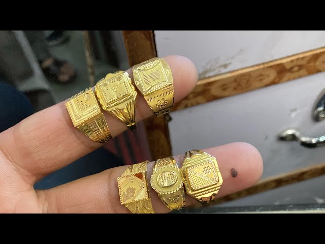 An Optimistic Gold Men's Ring