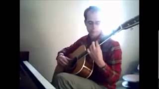 fingerstyle improv in open dmin7 tuning