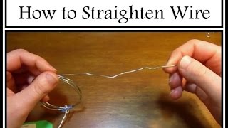 How to Straighten Wire for Beginners : Jewelry Technique Tutorial