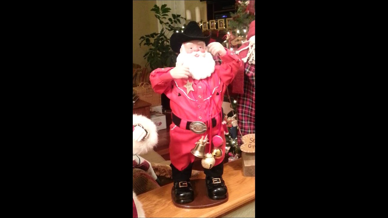 Singing and Dancing Cowboy Santa