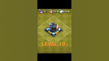Canon 1 to max level canon | canon upgrade in c.o.c #shorts #youtubeshorts #clashofclans #viral