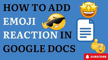 How To Add Emoji Reaction In Google Docs