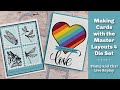 Making Cards with the  Master Layouts 4 Die Set-  Stamp and Chat Live Replay