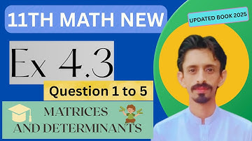 Ex 4.3 Q1–Q5 | 1st Year Math|| Inverse by Row Operations | Augmented Matrix, Echelon & Reduced..