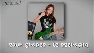 sour grapes - le sserafim (speed up)