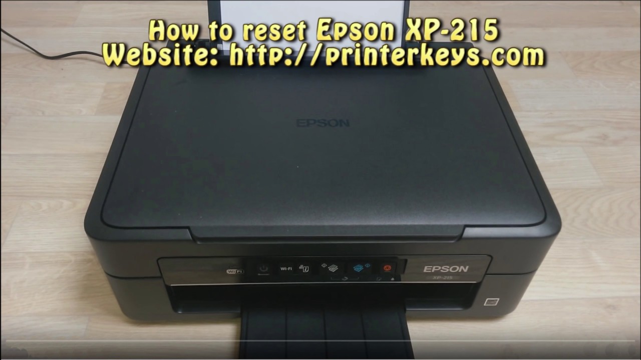 Reset Epson XP 215 217 Waste Ink Pad Counter -