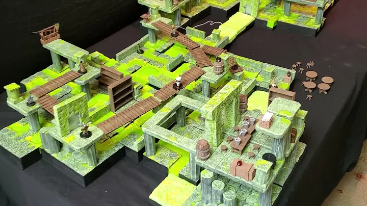 #105 Modular Acid Tiles -Part 1 - Tile Building Trenches - D&d, Pathfinder, Tabletop Games