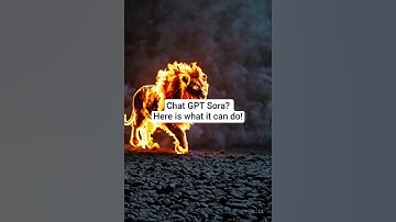 Chat GPT Sora ? It can do that ! #lion #sora #chatgpt