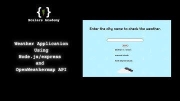 Weather Application using NodeJS/Express