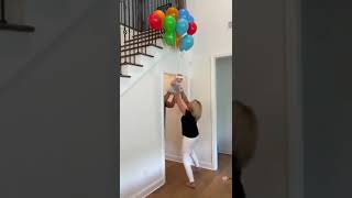 Dad Prank: Baby Floats Away Tied to Balloons