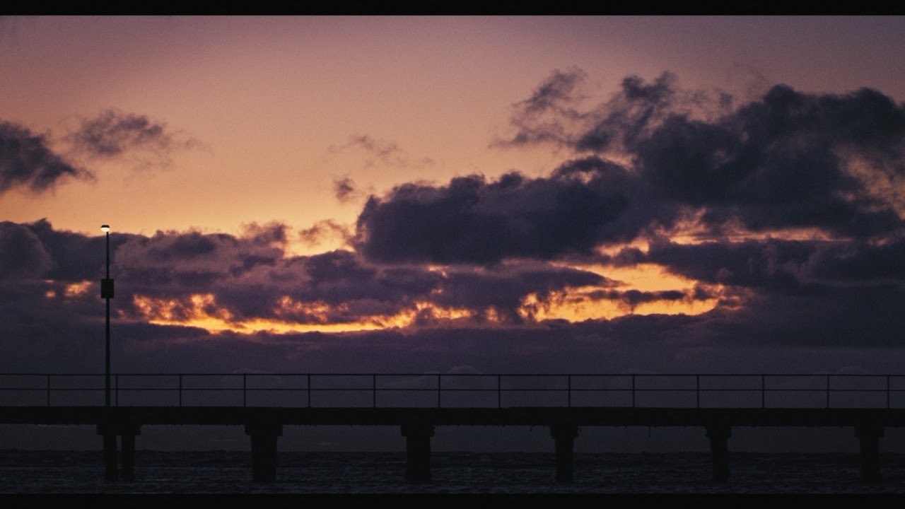 color grading sunset in