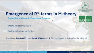 Antonia Paraskevopoulou - Emergence of R4 terms in M-theory