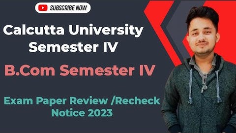 Calcutta University Paper Rechecking Process 2023 | How to recheck Your Exam Paper | Supple Process