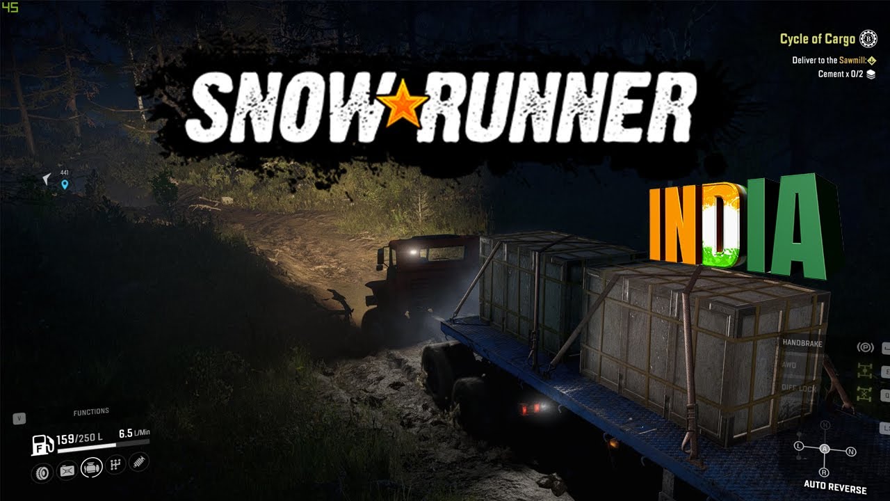SnowRunner 2021 || Night Adventure || Engine Broken