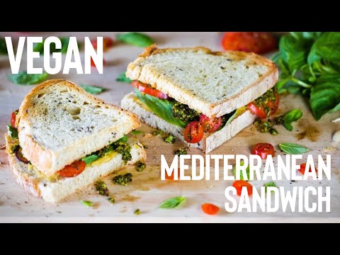 VEGAN MEDITERRANEAN SANDWICH