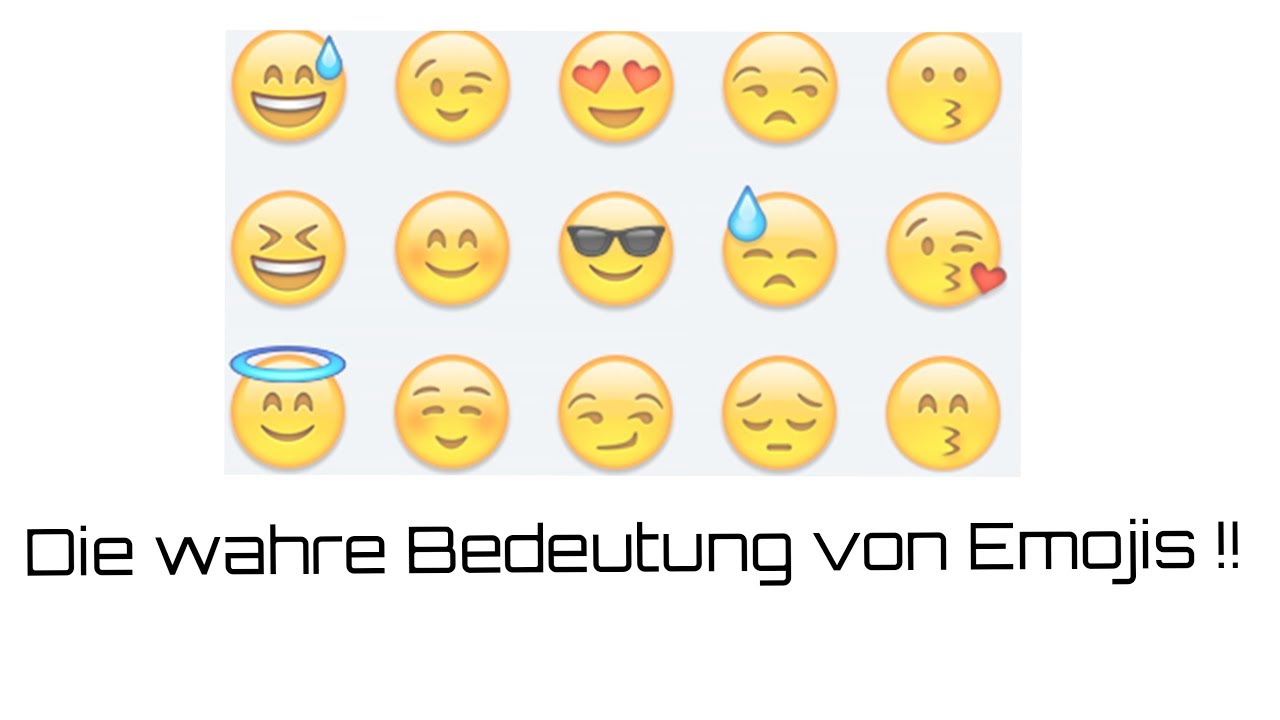 Emoticons bedeutung der Emojis und