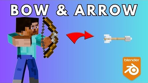 How To Animate Bow And Arrow - Minecraft Animation Tutorial (Blender 4.0)
