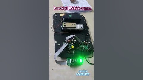 Load cell RS232 serial communication Projects