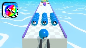Ball Run 2048 Gameplay Walkthrough All Level Mobile Relaxing Video Android,iOS Alltrailer Update GAG