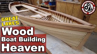Is this Wooden Boat Building Heaven 🇺🇸 ??| The Great Lakes Boat Building School (Ep39)