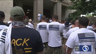 VIDEO: 'Back the blue' rally opposes police qualified immunity legislation